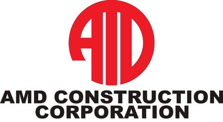 Logo of AMD Construction, a client using Health Stat for worker physical exams and lab tests